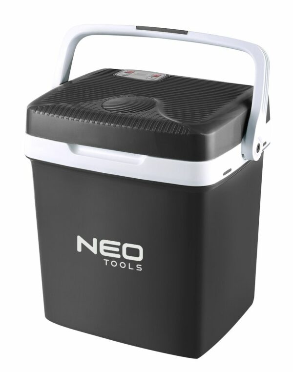 Přenosná autochladnička 2v1, 26 l | NEO TOOLS, je vynikající cestovní chladnička pro skladování studených nebo teplých produktů při určité teplotě.