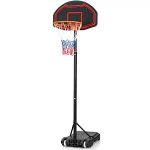 Basketbalový koš, dětský | Max. 247 cm s 5-úrovňovými výškami pro interiérové i exteriérové použití. Vyhovuje dětem různého věku.