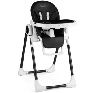 Dětská jídelní židle, Belo, do 15 kg, Ricokids | černá, je moderní, multifunkční dětská židle určená pro děti od 6 měsíců do 3 let.