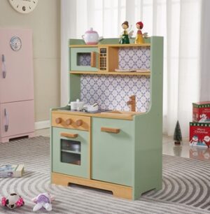 Moderní dětská dřevěná kuchyňka | + příslušenství je vyrobena s velkou pečlivostí, potěší detaily a praktičností.