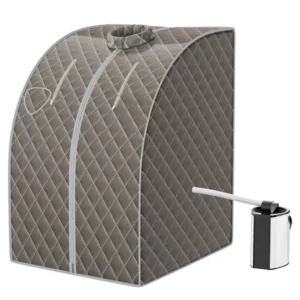 Přenosná parní sauna, 1000 W, max. 64 °C | šedá, je vhodná pro zdravotní péči v každé místnosti s omezeným prostorem.