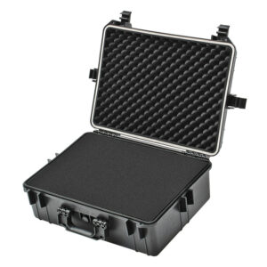 Vodotěsný kufr na fototechniku, 35 l, Outdoor XXL | černý, vhodný pro přepravu citlivých předmětů, se čtyřmi uzávěry. Materiál: polypropylen PP.
