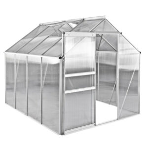 Zahradní skleník, 2530 x 1920 x 1940 mm | BASIC 6, stabilní skleník s ohromnou užitnou plochou 4,55 m2 a dvěma střešními okny.