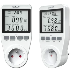 Jednofázový wattmetr BD-990, Berdsen | bílý se vyznačuje snadným použitím, pohodlnými tlačítky, velký čitelný displej, a pod.