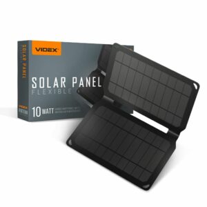 Přenosná solární nabíječka, VSO-F510U, VIDEX | 10W, lehká, přenosná solární nabíječka, která dokáže přeměnit sluneční světlo na elektřinu.