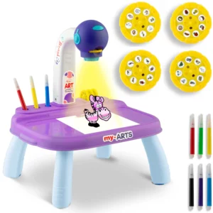 Projektor na kreslení Ricokids | fialový je dokonalou hračkou pro vašeho malého umělce. Rozvíjejte umělecké dovednosti svého dítěte již od útlého věku.