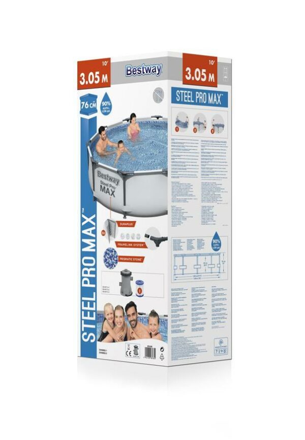 Bazén, 305x76 cm Bestway® Steel Pro MAX | 56408 - Image 2