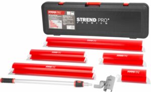Sada hladítek, Strend Pro Premium Ergonomic + kufřík | 3 mm, je určeno k vyhlazení sádrových stěrek a omítek ak tmelení při sádrokartonových pracích.