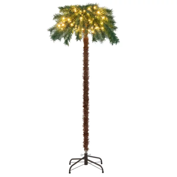 Umělý vánoční stromek s LED světýlky | 150 cm, vnese do každého domova bezpečnou, sváteční a rodinnou atmosféru Vánoc.
