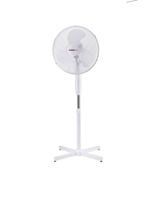 Ventilátor Strend Pro, stojanový, 40 cm | bílý, je určen k zajištění lepší cirkulace vzduchu v místnosti během horkých letních dnů.
