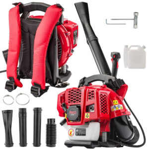 Hřbetní benzínový fukar na listí RTODL0059, 3,8 HP | RED TECHNIC je mnohem pohodlnější než ten tradiční, který musíme držet v rukou.
