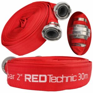 Požární hadice pro čerpadla RTWS0068, 30M | RED TECHNIC určená k čerpání čisté a špinavé vody a septiků. Je odolná vůči extrémním teplotám.