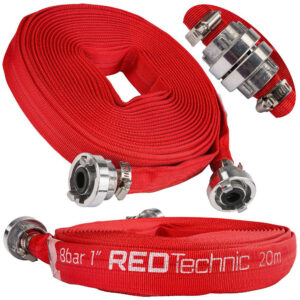 Požární hadice pro čerpadla RTWS0065, 20M | RED TECHNIC je určena k čerpání čisté a špinavé vody a septiků. Je odolná vůči extrémním teplotám.