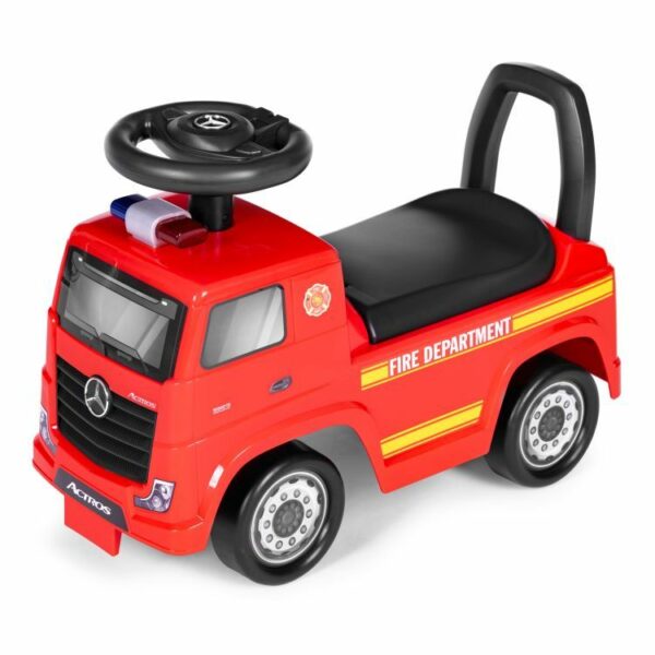 Dětské odrážedlo - hasičské auto | Mercedes je ideální hračka pro děti od 2 let. Poskytuje bezpečnou, stabilní a odolnou strukturu.