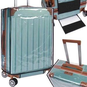 Průhledný ochranný obal na cestovní kufr L | Trizand je vyroben z kvalitního PVC, což zajišťuje dlouhodobé používání a odolnost proti oděru a prasklinám.