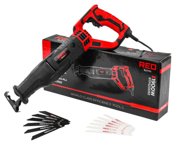 Přímočará pila RTPSZ0092, 1800 W | RED TECHNIC je pohodlná a lehká pila, která vám poslouží k řezání dřeva, oceli, hliníku či plastů.