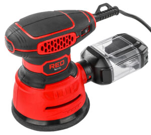 Excentrická bruska s regulací RTSMO0121, 1100 W | RED TECHNIC je moderní zařízení, které v sobě spojuje výkon, odolnost a pokročilé funkce.