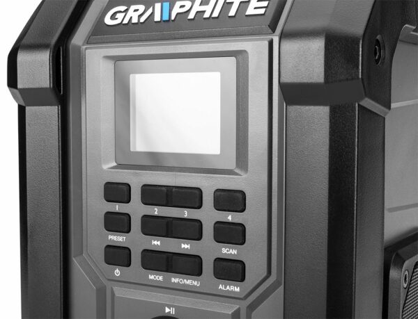 Stavební rádio, 18V, Energy+ | Graphite - Image 10