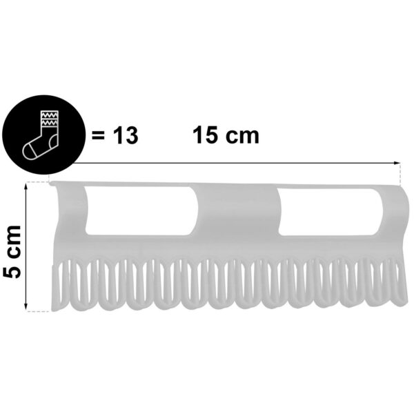 Držák na sušení ponožek, 2ks, černý | Massido - Image 4