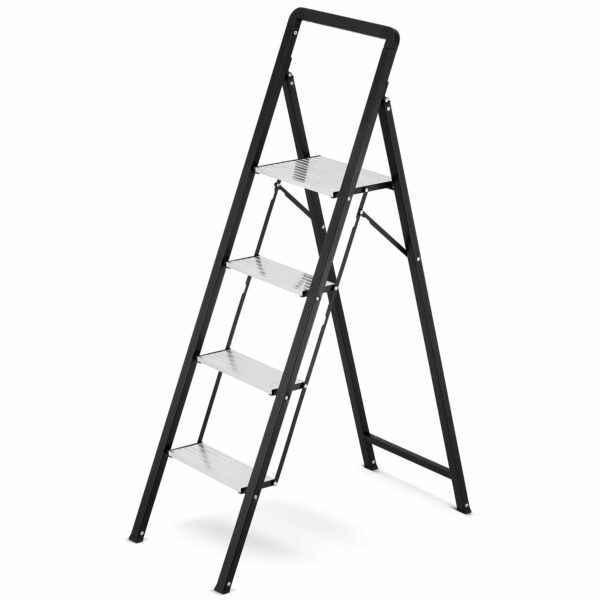 Skládací žebřík s držákem, 4-stupňový | HIGHER - Image 2