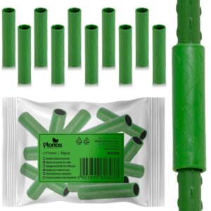 Spojky pro opěrné tyče PL-941, 10ks, 11mm, zelené | Plonos představují praktické řešení pro rychlé a stabilní spojování opěrných tyčí v zahradě či skleníku.