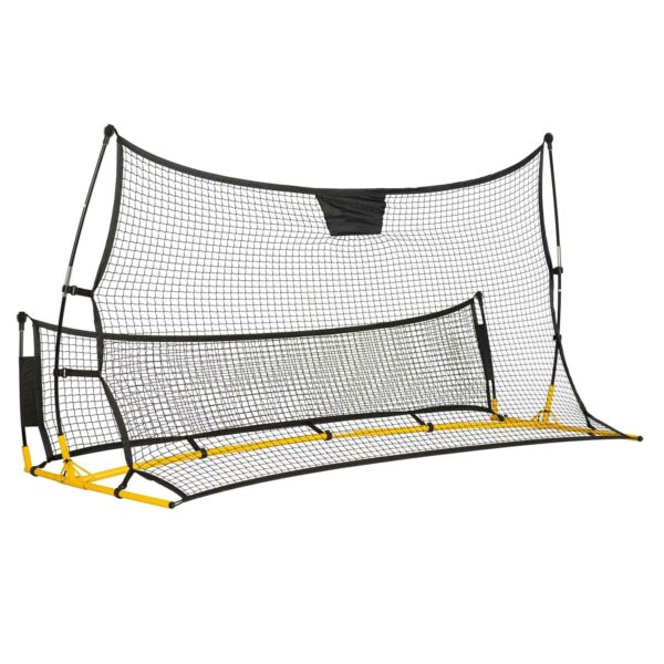 Trénovací síť rebounder, 210x120x35cm | Neo-Sport díky pevné síťovině, která spolehlivě odráží míč, je ideálním pomocníkem pro zlepšení střelby.