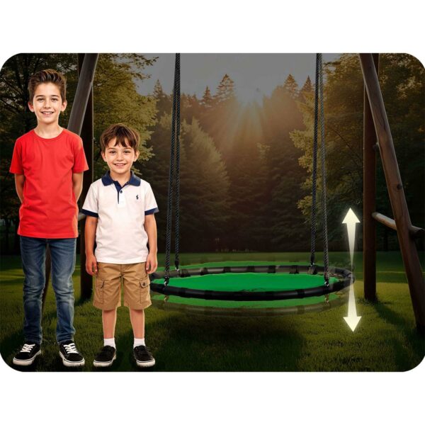 Zahradní houpačka čáp hnízdo, 120cm, zelené | Neo-Sport - Image 5