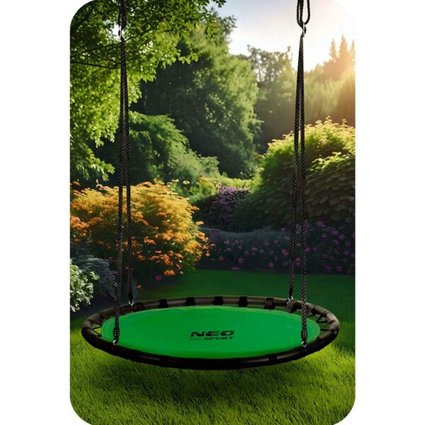 Zahradní houpačka čáp hnízdo, 120cm, zelené | Neo-Sport - Image 6
