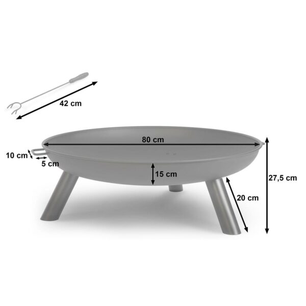 Zahradní ohniště BD-882, 80cm | Berdsen - Image 3