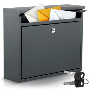 Poštovní schránka HM-860, 37,5x30,5x12cm, černá | Humberg nabízí bezpečné a stylové řešení pro přijímání pošty v moderním exteriéru.