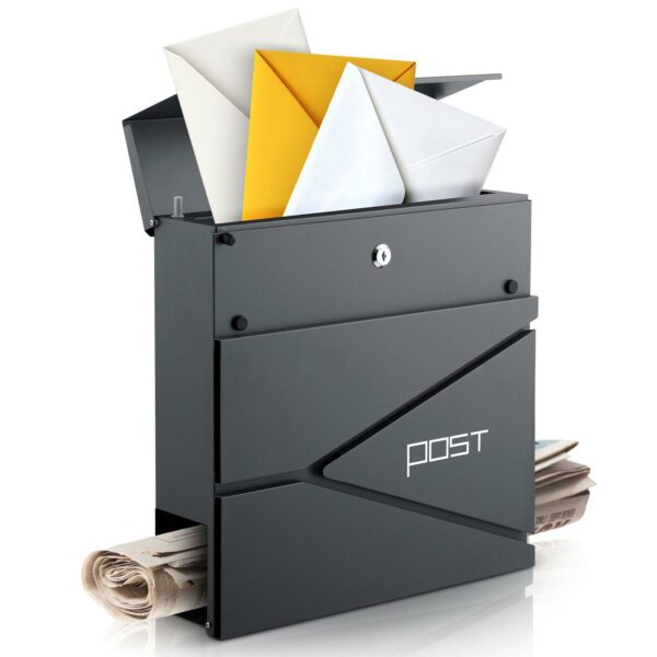 Poštovní schránka HM-862, 37x37x10,5cm, antracit | Humberg - Image 5