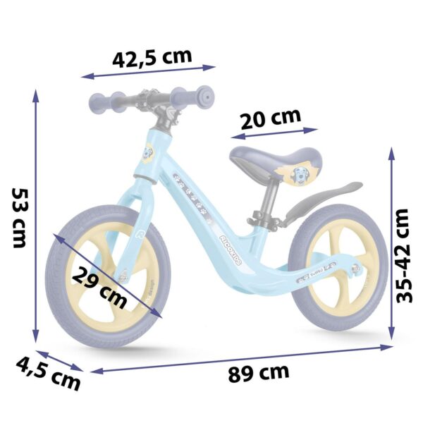 Dětské odrážedlo FUNNU, modré | Ricokids - Image 2