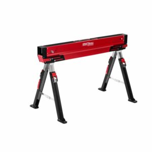 Dílenský stojan/kozlík, 63-82cm | KD11874 je praktickým pomocníkem na stavbě i v dílně, ideální pro podepření materiálu při řezání či montáži.