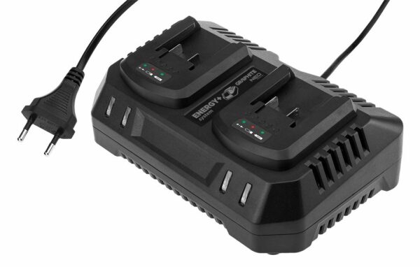 Duální nabíječka pro baterie Energy+, 21V | GRAPHITE - Image 3