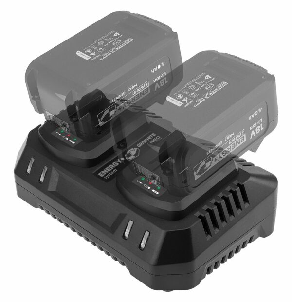 Duální nabíječka pro baterie Energy+, 21V | GRAPHITE - Image 6