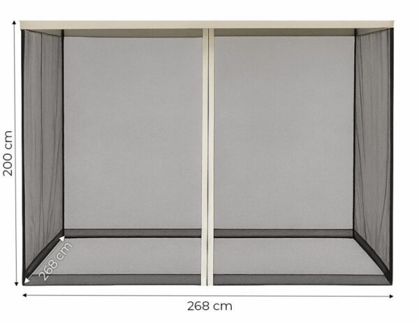 Moskytiéra pro altán, 3x3m, béžová | MultiGarden - Image 2