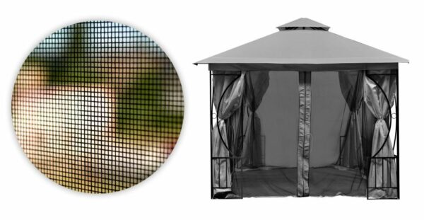 Moskytiéra pro altán, 3x3m, šedá | MultiGarden - Image 4