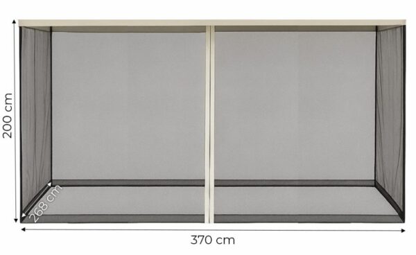 Moskytiéra pro altán, 3x4m, béžová | MultiGarden - Image 2