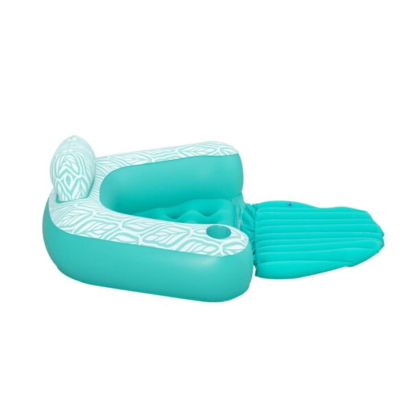 Nafukovací křeslo Comfort Plush Pro, tyrkysové | Bestway - Image 3