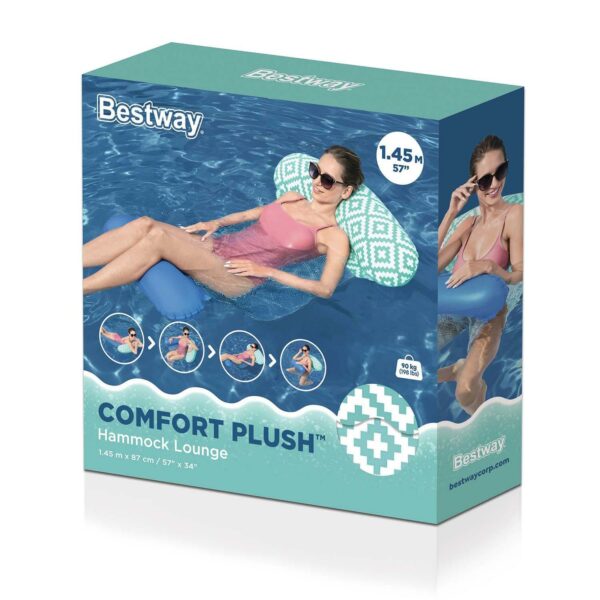 Nafukovací matrace Comfort Plush, modrá | Bestway - Image 7