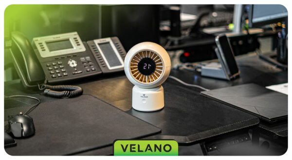 Stolní ventilátor, béžový | Velano - Image 16