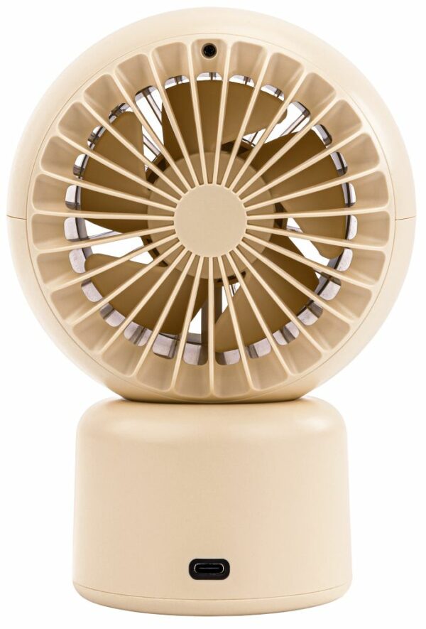 Stolní ventilátor, béžový | Velano - Image 7
