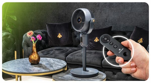 Podlahový ventilátor, 50W, černý | Velano - Image 16
