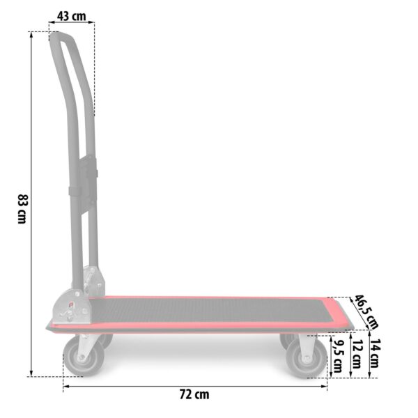 Přepravní plošinový vozík HM-505, 150kg | Humberg - Image 6