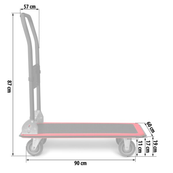 Přepravní plošinový vozík HM-506, 300kg | Humberg - Image 6
