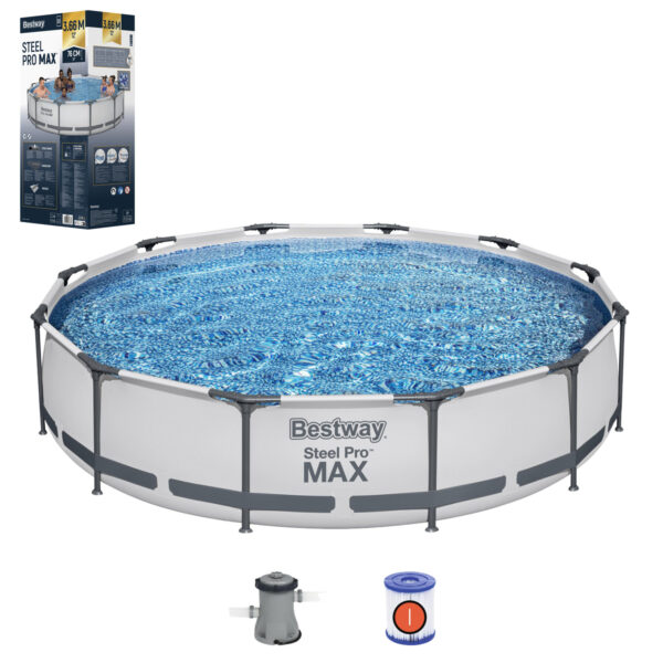 Rámový bazén s filtrací, 366x76cm | Bestway je ideálním řešením pro rodiny, které si chtějí užít osvěžení během letních dnů přímo na své zahradě.