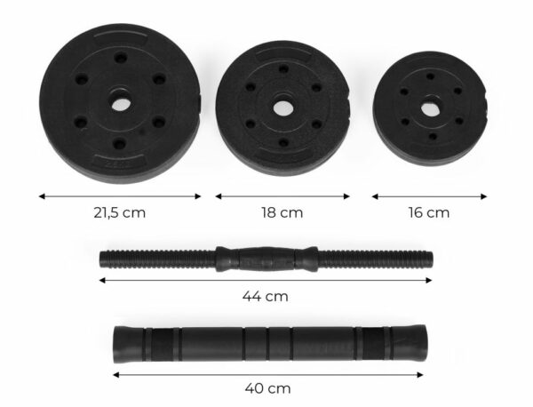 Sada dvou nastavitelných činek | 2x10kg - Image 6
