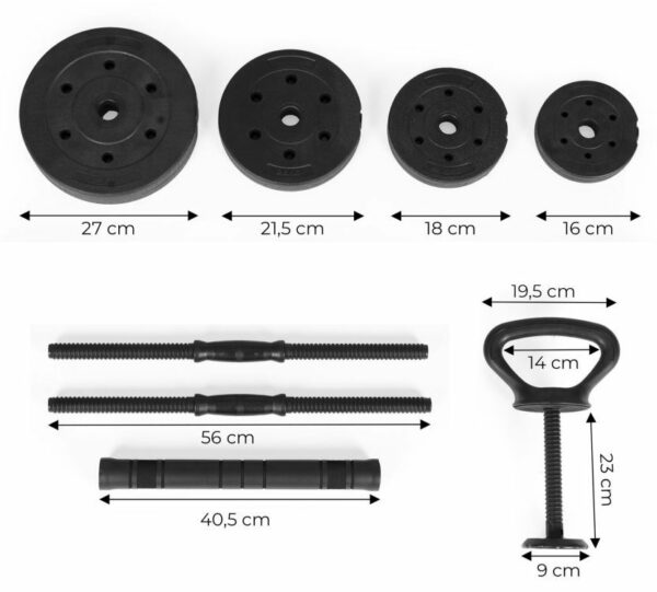 Sada dvou nastavitelných činek | 2x20kg - Image 4