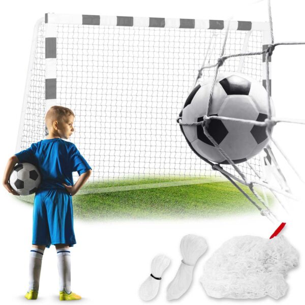 Síť na fotbalovou branku, 180x120x60cm | Neo-Sport spolehlivě zachycuje míče a je vhodná pro zahradní branky i pravidelné tréninky.