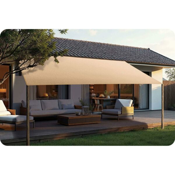 Stínicí plachta PL-885, 3x4m, béžová | Plonos - Image 10
